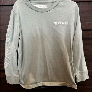 Abercrombie Kids Long Sleeve Shirt in Light Green